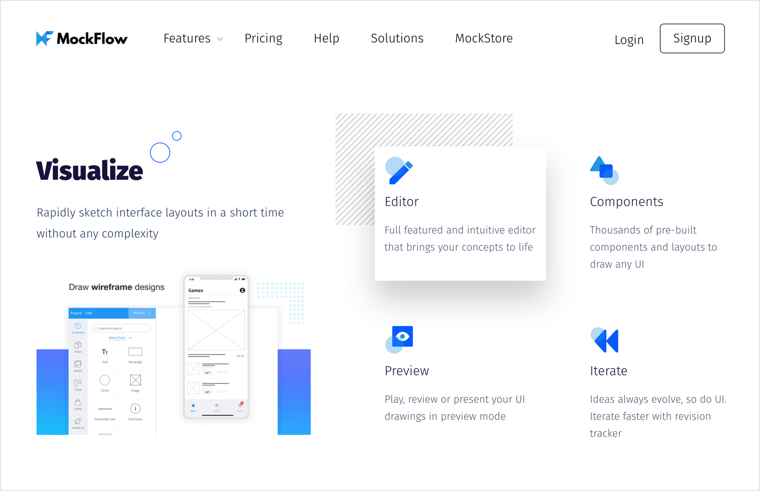 Mockflow - 10 user flow tools - Justinmind