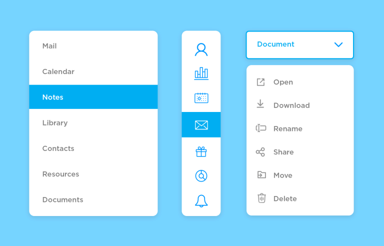 guidelines to dropdown menu design