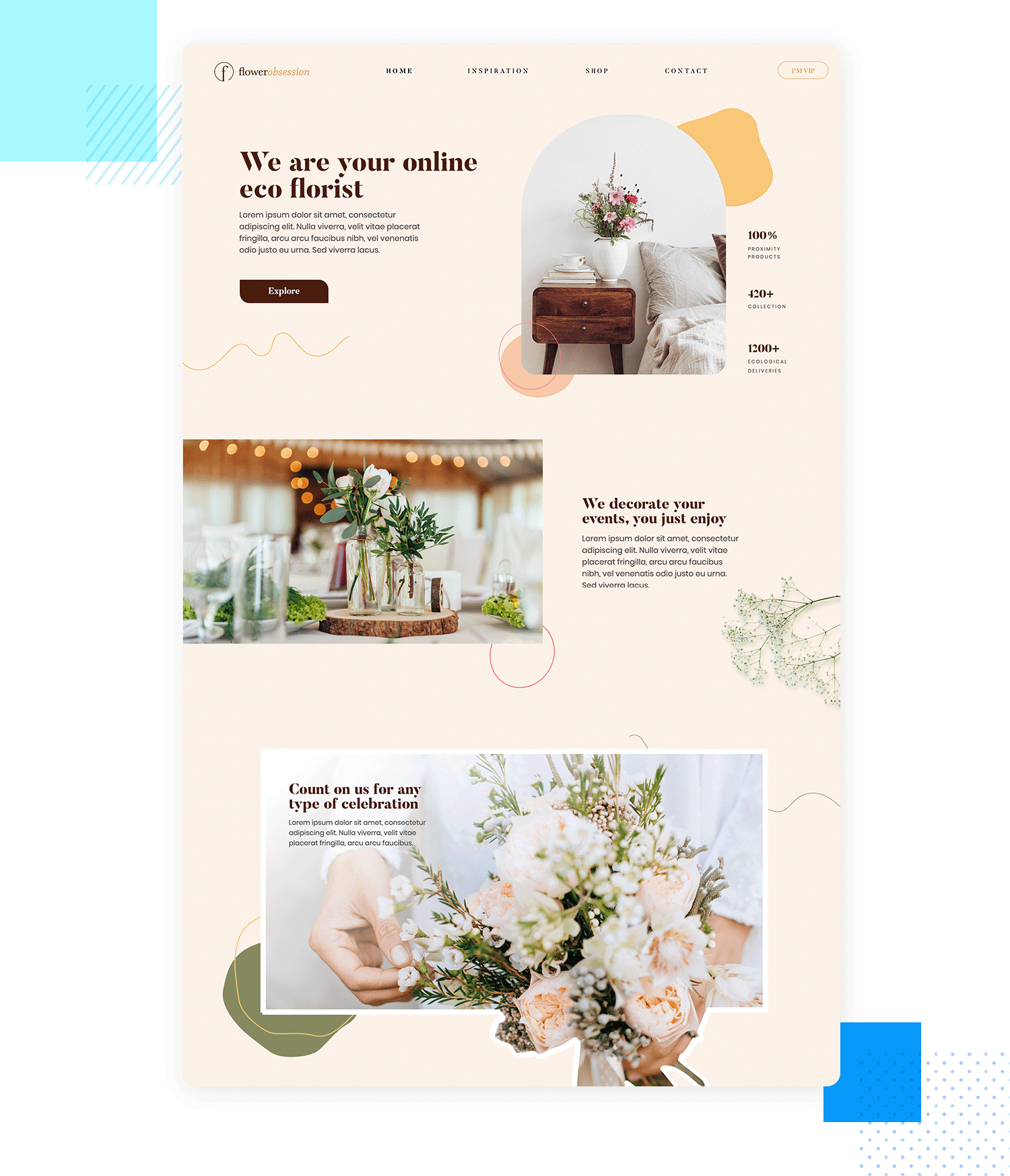 low fidelity prototype example online florist