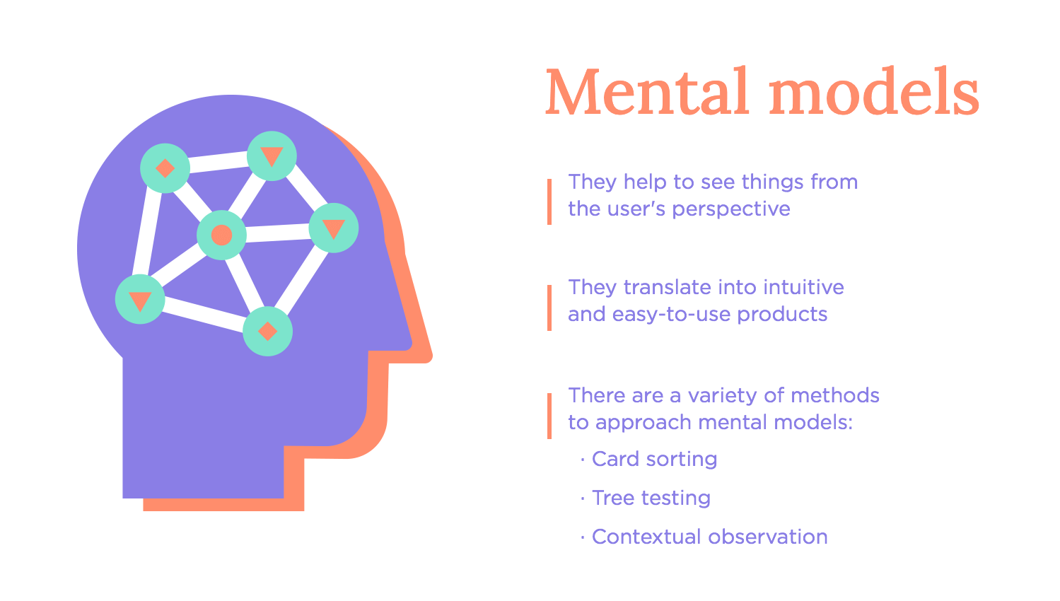 Mental models in UX design: understanding user perspectives for intuitive product development.