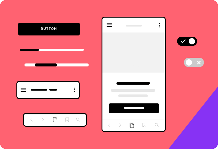 Mobile wireframing UI kit