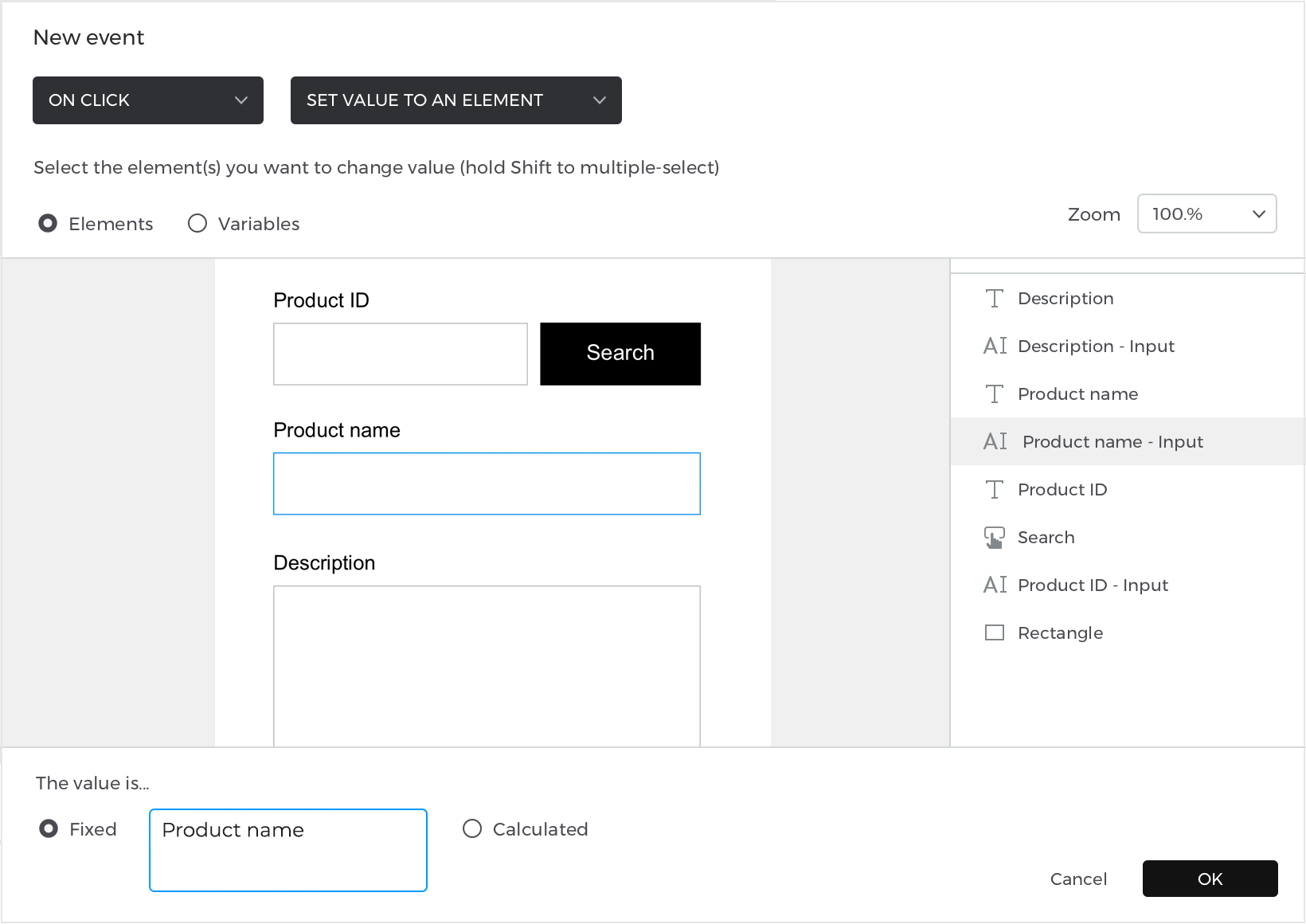 Set value to Input Field