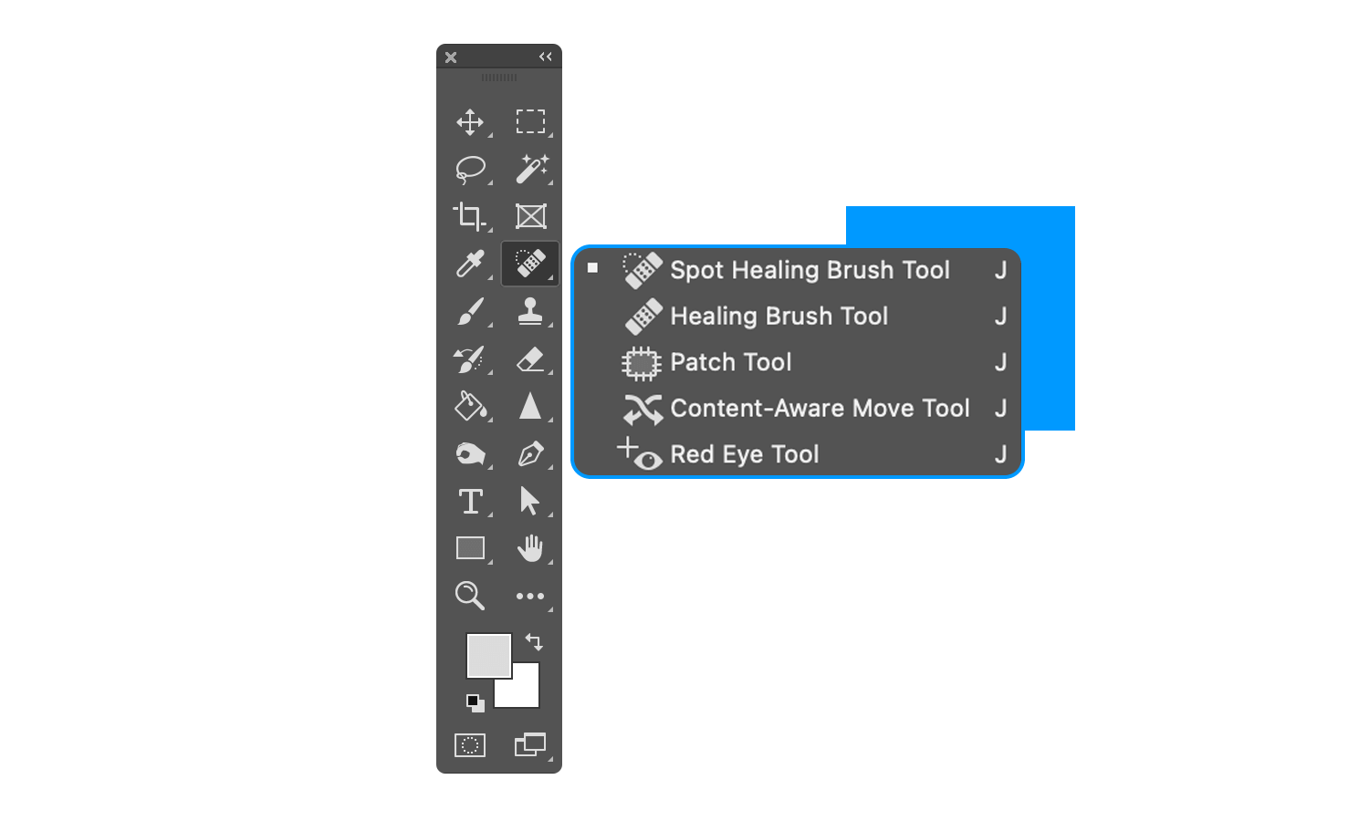 dropdown with action buttons - example from photoshop