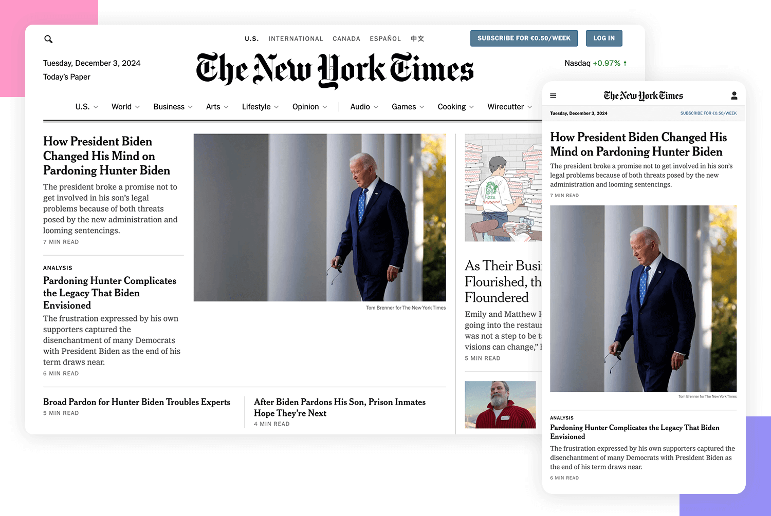 responsive website examples nyt