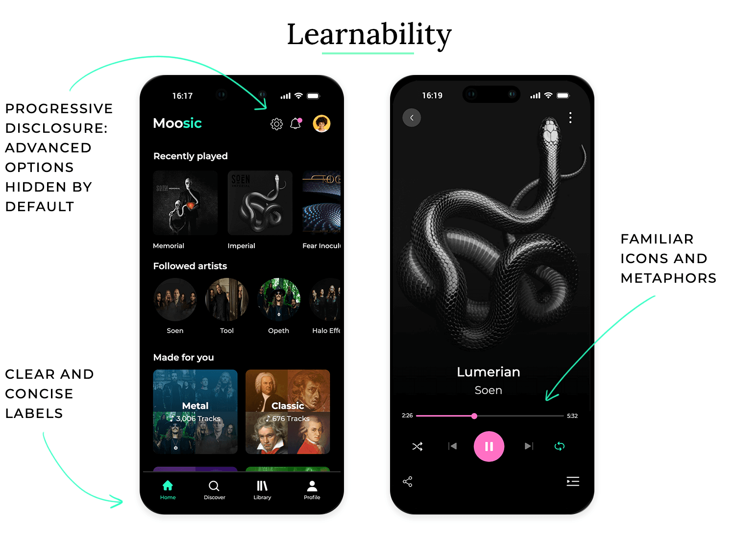 ui design principles learnability