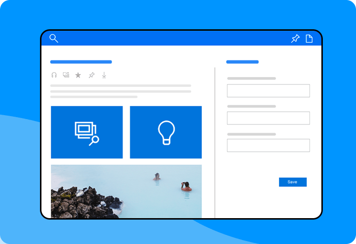 Justinmind Windows 10 light UI kit