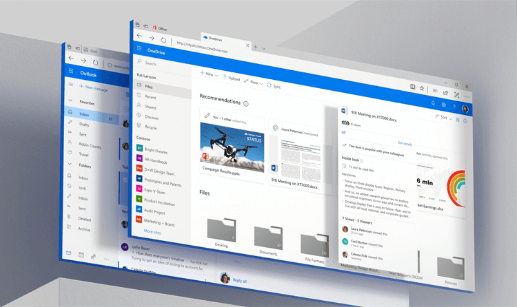 Windows 10 UI kit - Microsoft Fluent Design UI exampples